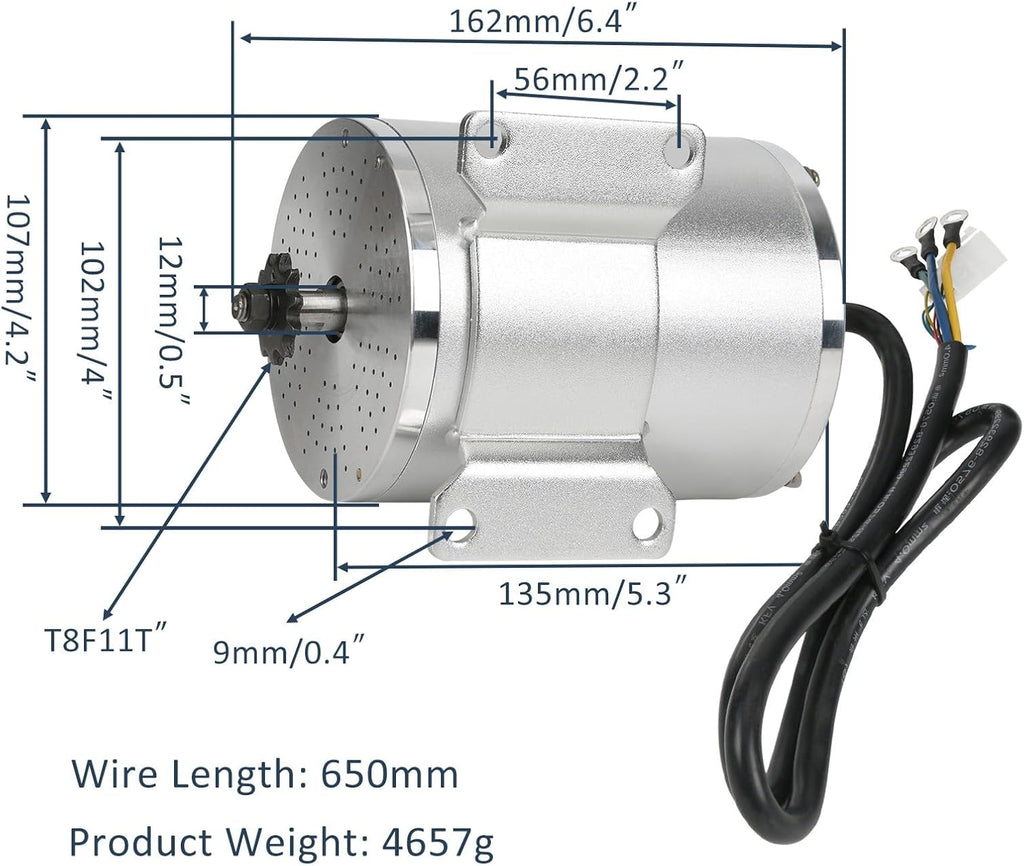 Electric DC Motor 3000W 72V Brushless Kit for Scooter Go Kart E-Bike Z357256