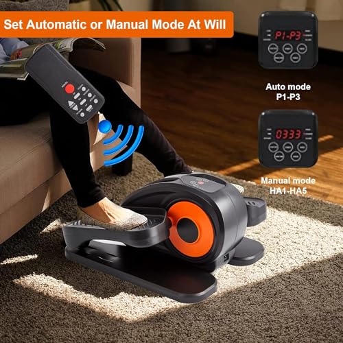 Under Desk Elliptical Machine, Mini Leg Exerciser for Seniors Adults Teens P14534