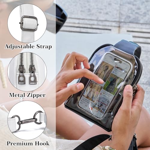 Small Crossbody Sling Bag with Touchscreen Pocket for Women G8645