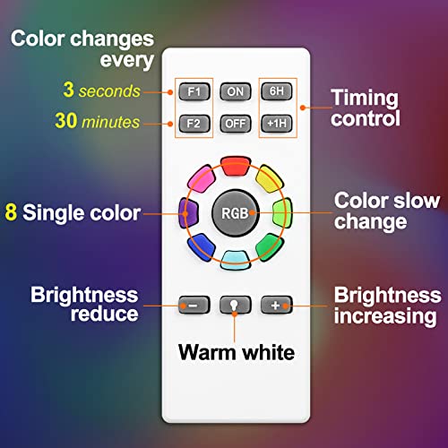 Solar Lights Outdoor, Color Changing with Remote, Pathway Lights for Garden Yard (6 Pack) A105329