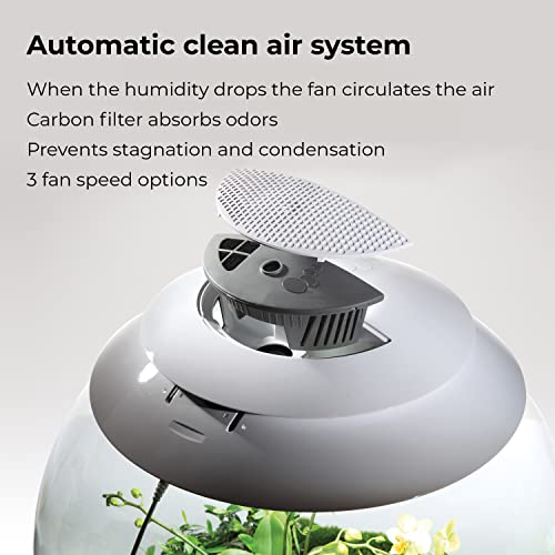 Terrarium 16 gallon with LED lighting, white T69461