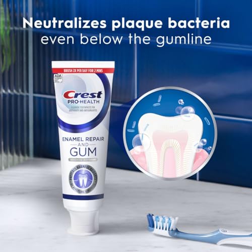 Enamel Repair and Gum Toothpaste, Anticavity Antibacterial Fluoride, 4.8 oz O732415