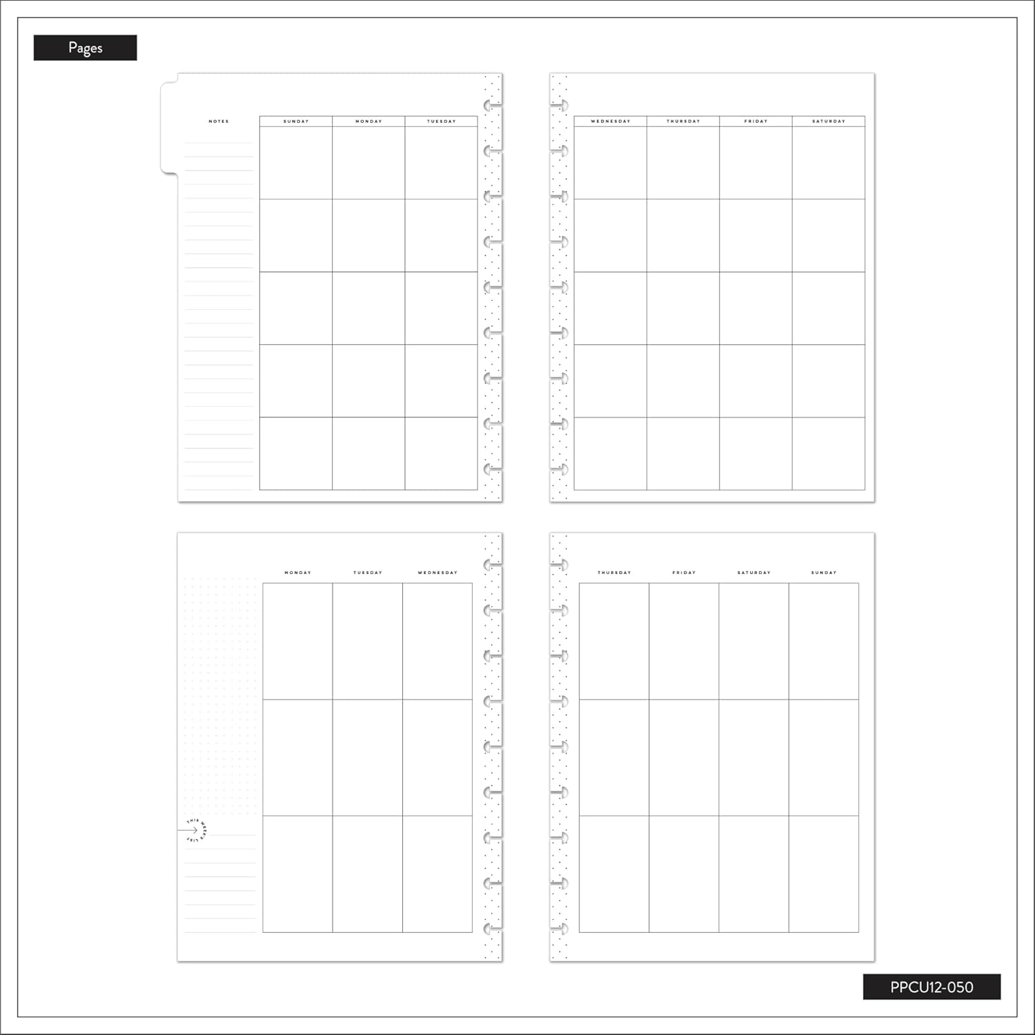 12-Month Undated Classic Planner X2021