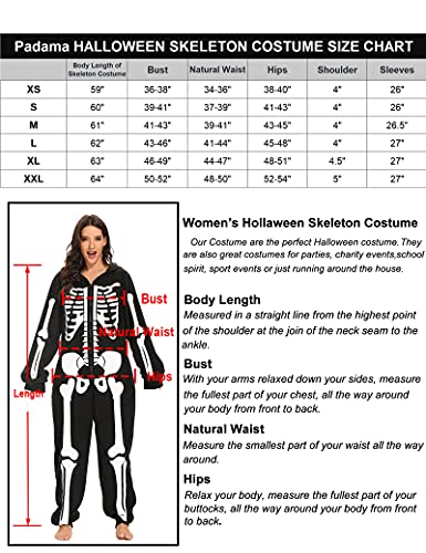 Skeleton Plush Pajamas Onesie for Women P2535