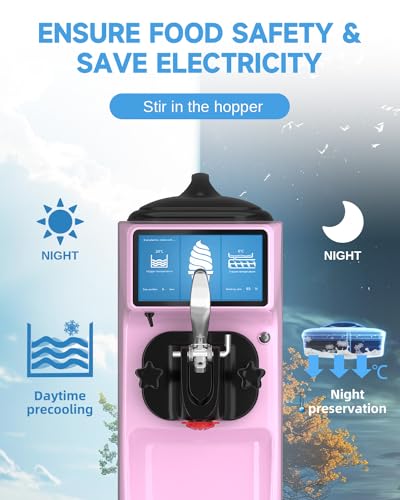 Soft Serve Ice Cream Maker with LCD Touch Screen, 1.6 Gal Tank J154844