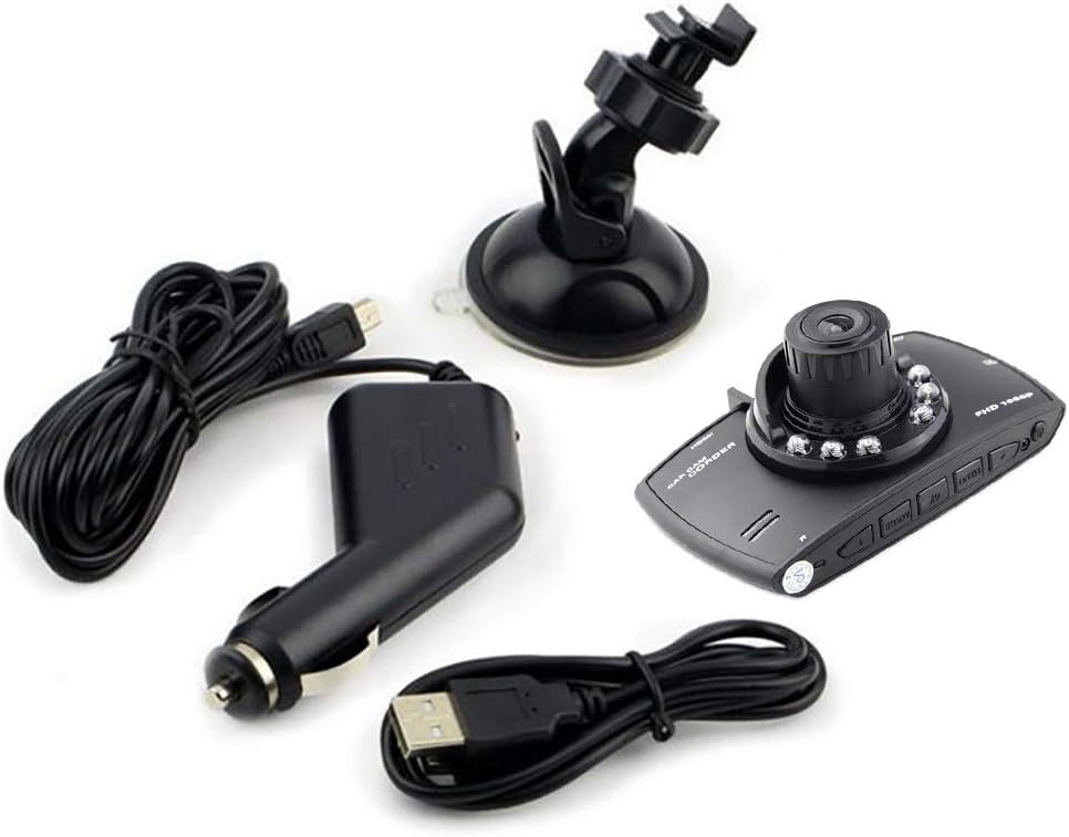 Dash Cam 1080P Car DVR with 2.7" LCD Screen and 170° Wide Angle C296