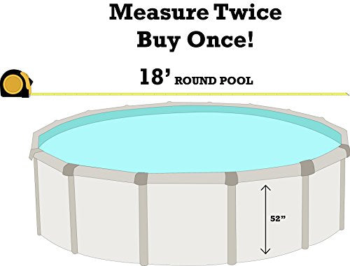 Boulder Swirl 18-Foot Round Above-Ground Pool Liner, 52-Inch Wall Height T32178