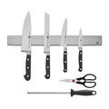 ZWILLING Professional S 7-Piece Razor-Sharp German Block Knife Set With 17.5-inch Stainless Magnetic Knife Bar, Made in German Factory with Special Formula Steel perfected for almost 300 Years