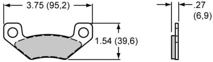 Brake Pad Set for Wilwood Calipers H46118