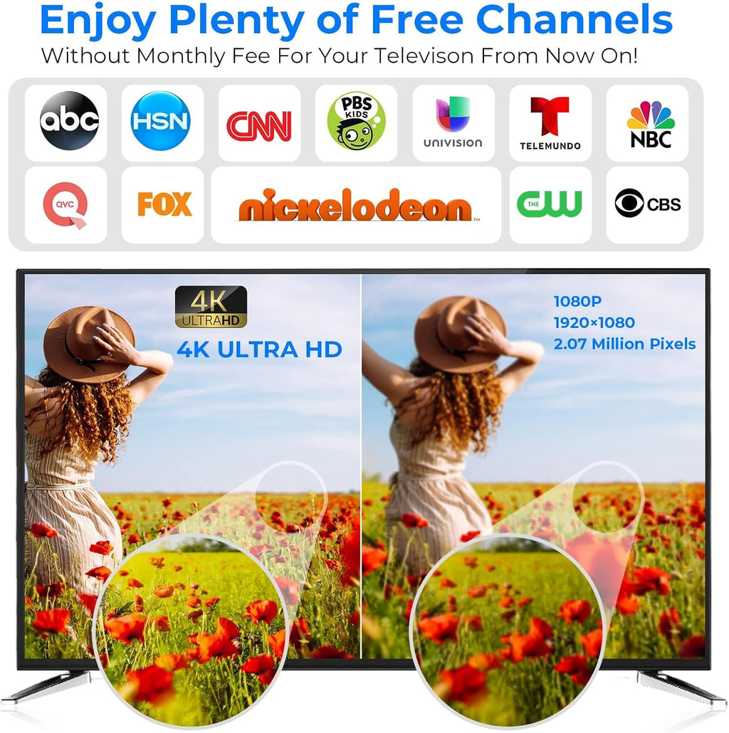 Indoor HD TV Antenna with Amplifier, 52ft Coax Cable T954207