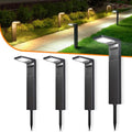 VOLISUN Solar Pathway Lights Outdoor 4pack, Super Bright Outdoor Solar Lights with Warm White and Cool White Light, Waterproof Solar Garden Lights Outdoor for Walkway Driveway Lawn Patio Sidewalk