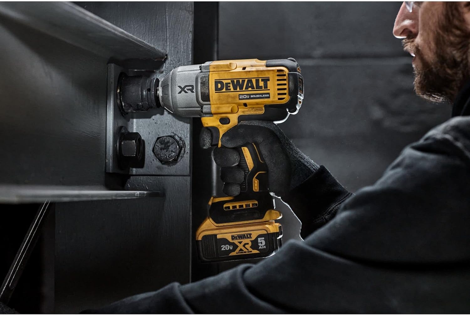 Cordless Impact Wrench Kit, 1/2" Hog Ring, 4-Mode Speed, with Battery and Charger Z2626