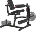 Seated Leg Extension and Curl Machine, Adjustable Plate Loaded Leg Rotary Extension Machine, Lower Body Special Leg Exercise Bench for Thigh, 600LBS Home Gym Leg Workout Machine