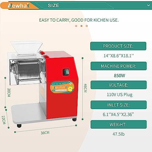 Commercial Meat Cutting Machine 5mm Stainless Steel Slicer W7882