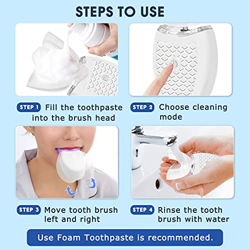 U Shaped Ultrasonic Electric Toothbrush for Adults, 360° Whole Mouth Cleaning E21437