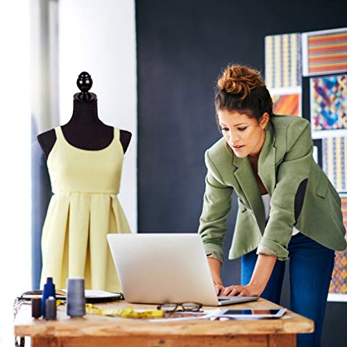 Manikin 60"-67" Height Adjustable Female Dress Form Display Torso with Tripod Stand, White W497
