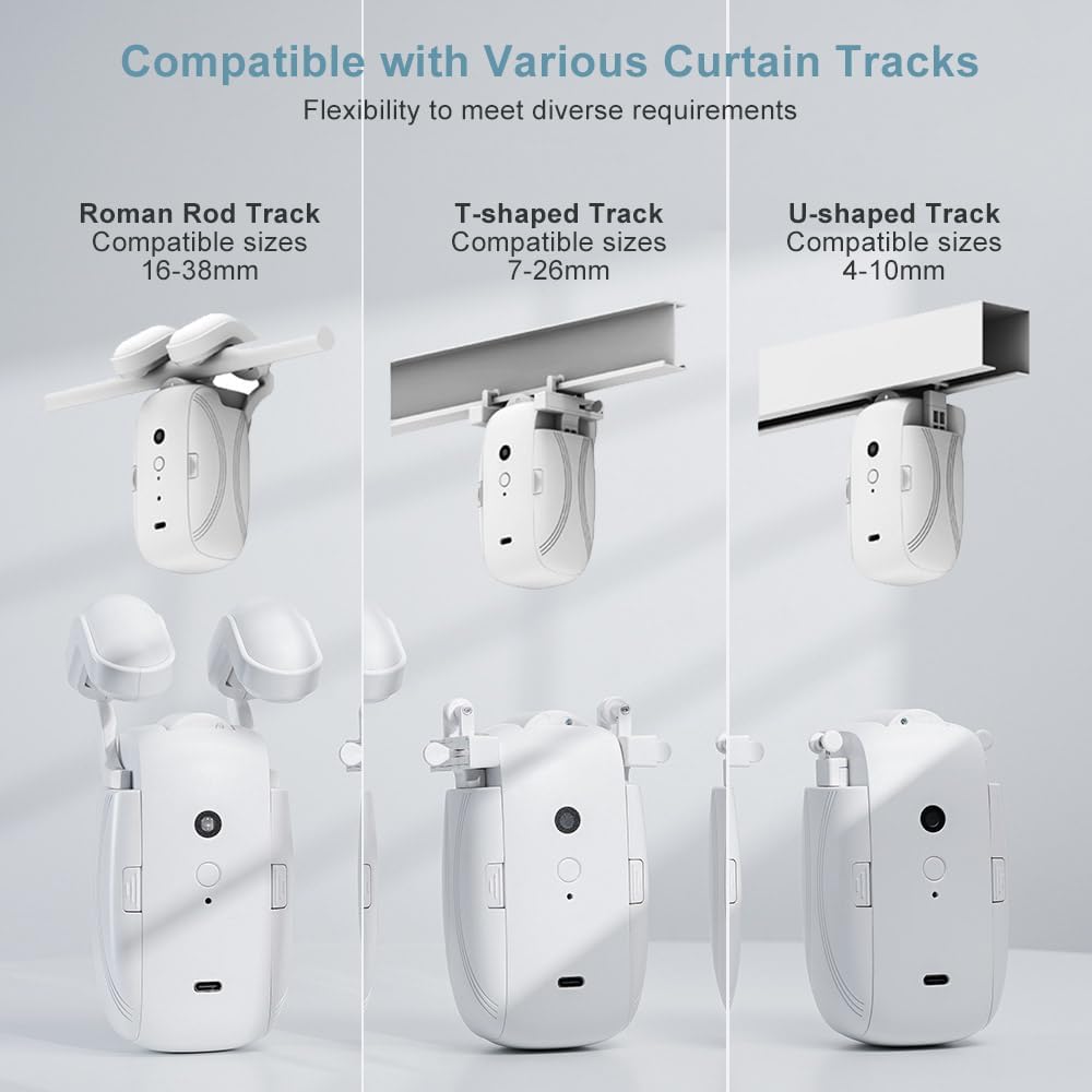 Automatic Curtain Opener with Remote, App and WiFi Control E135