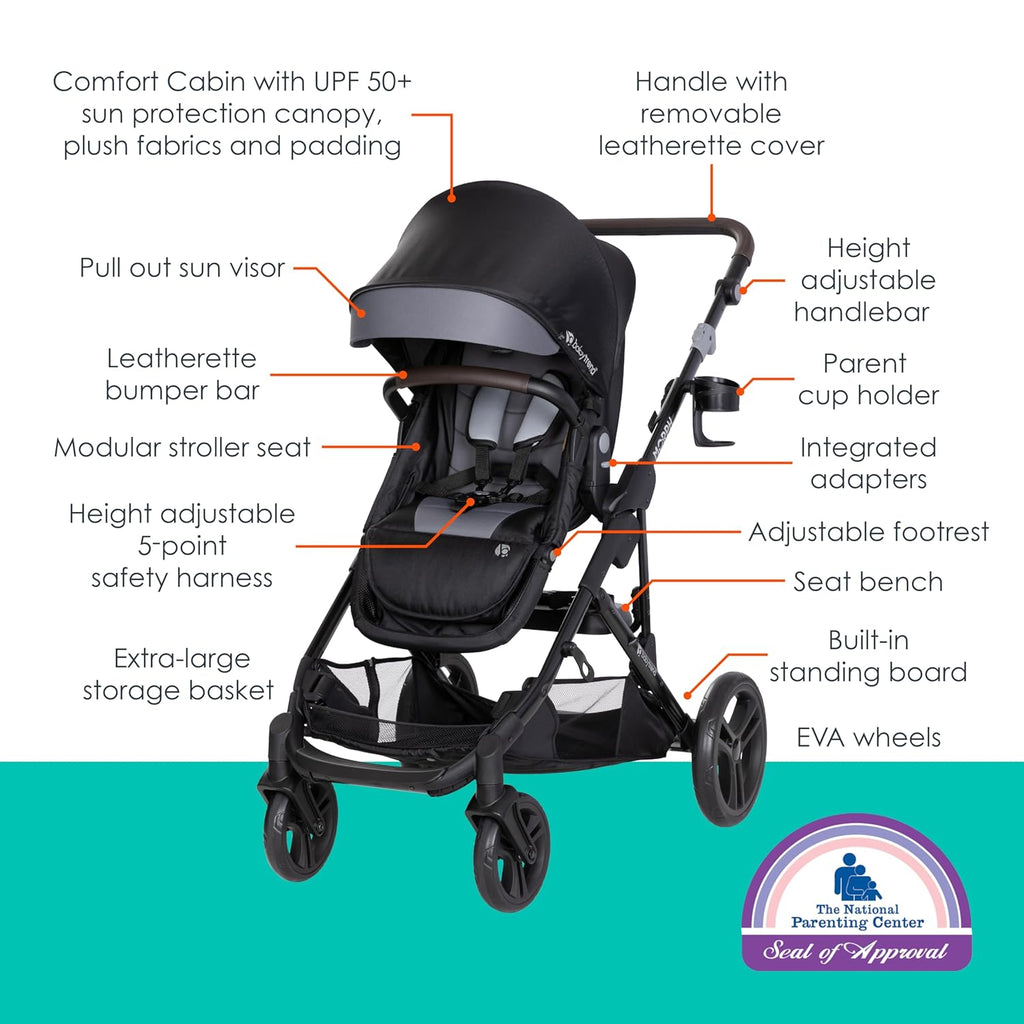 Single to Double Travel System with Infant Car Seat and Extra Base N474445