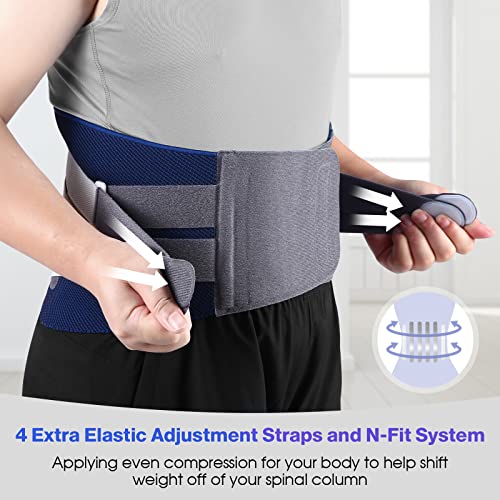 Back Support Brace, Adjustable Lumbar Support for Pain Relief J728