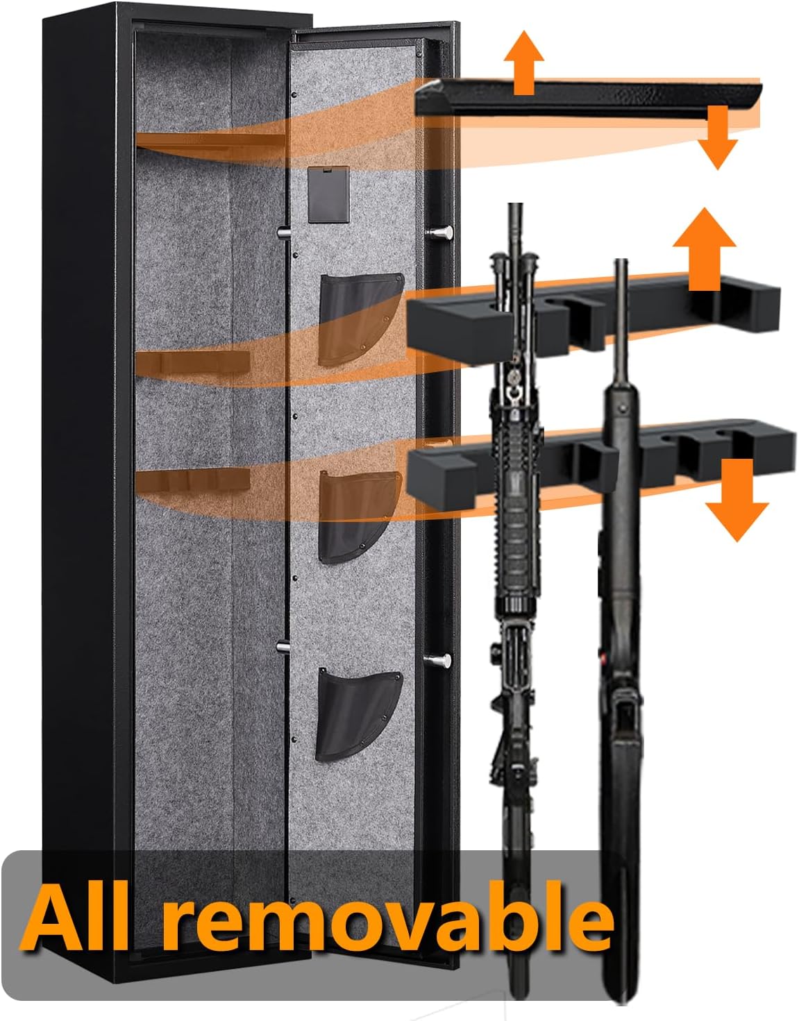 Gun Safe for Home Rifles and Pistols with Adjustable Dividers P1930