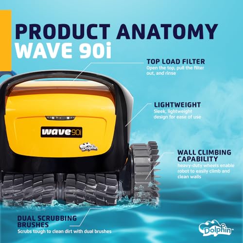 Automatic Robotic Pool Vacuum Cleaner with Remote Control and Caddy E87277