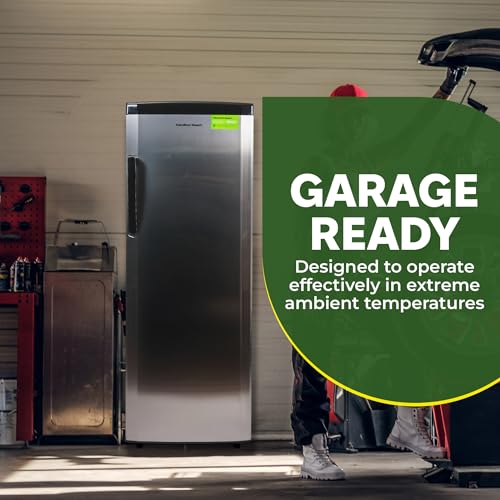 Upright Freezer with Drawer Compartments, 11 cu. ft., Stainless Steel K81900