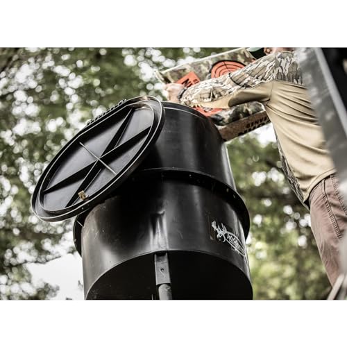 225 lb Quick-Set Game Feeder Bundle with 12V Rechargeable Battery N3866