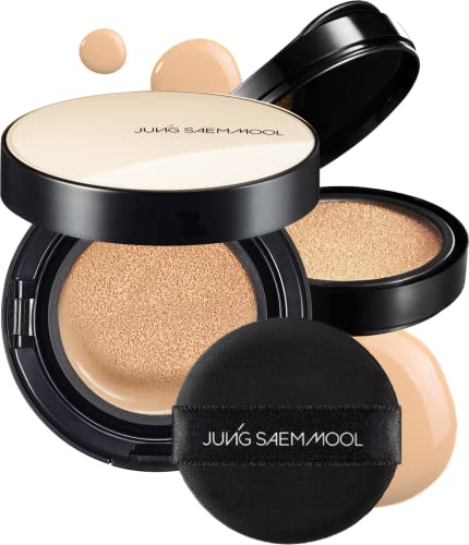 [JUNGSAEMMOOL OFFICIAL] Essential Skin Nuder Cushion (N Light) | Refill Included | Natural Finish | Buildable Coverage | Makeup Artist Brand | Cream Foundation