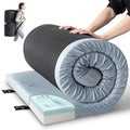 Kingfun Memory Foam Camping Sleeping Pad, CertiPUR-US Camping Mattress Waterproof Roll Up Mattress Guest Bed, Thick Floor Sleeping Mat for Car Truck Tent for Adults with Travel Bag