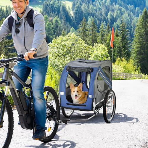 Dog Bike Trailer Pet Cart Bicycle Wagon Cargo Carrier L13983