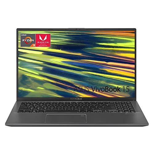ASUS VivoBook Thin and Light Laptop, 15.6" FHD Display, AMD Ryzen 3 3250U Processor, AMD Radeon Graphics, Backlit Keyboard, Fingerprint Reader, Webcam, Wi-Fi, HDMI, Windows 11 (12GB RAM | 256GB SSD)
