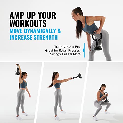 Adjustable Kettlebell Handle for Weight Plates, Home or Gym Workout E835