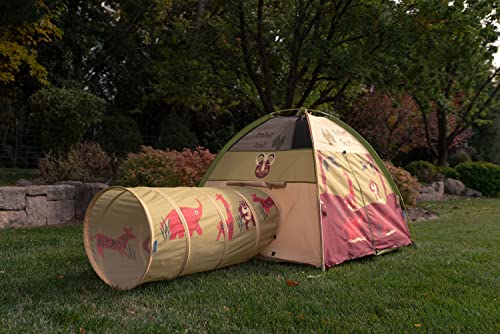 Kids Hide-Me Dome Tent and Crawl Tunnel Combo for Indoor/Outdoor Play I136