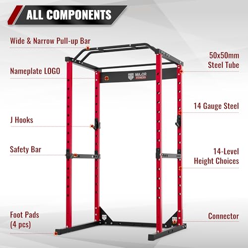 Power Cage Squat Rack All-in-One for Home Gym S54379
