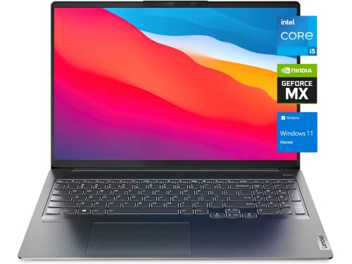 Lenovo Ideapad 5i Pro Laptop, 16" QHD 2.5K IPS Display, Intel Core i5-11300H, GeForce MX450, 8GB RAM, 512GB SSD, IR Camera, Backlit Keyboard, WiFi 6, Windows 11 Home