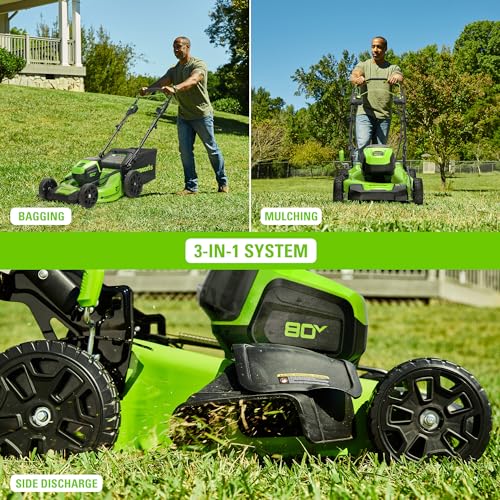 21-Inch 80V Self-Propelled Cordless Lawn Mower E22038
