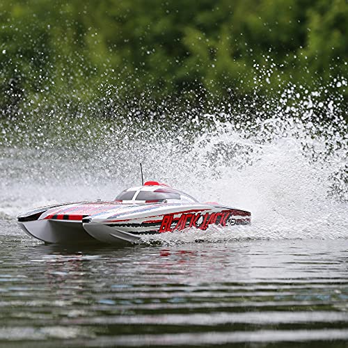 RC Brushless Catamaran Boat 42in RTR, White/Red J255