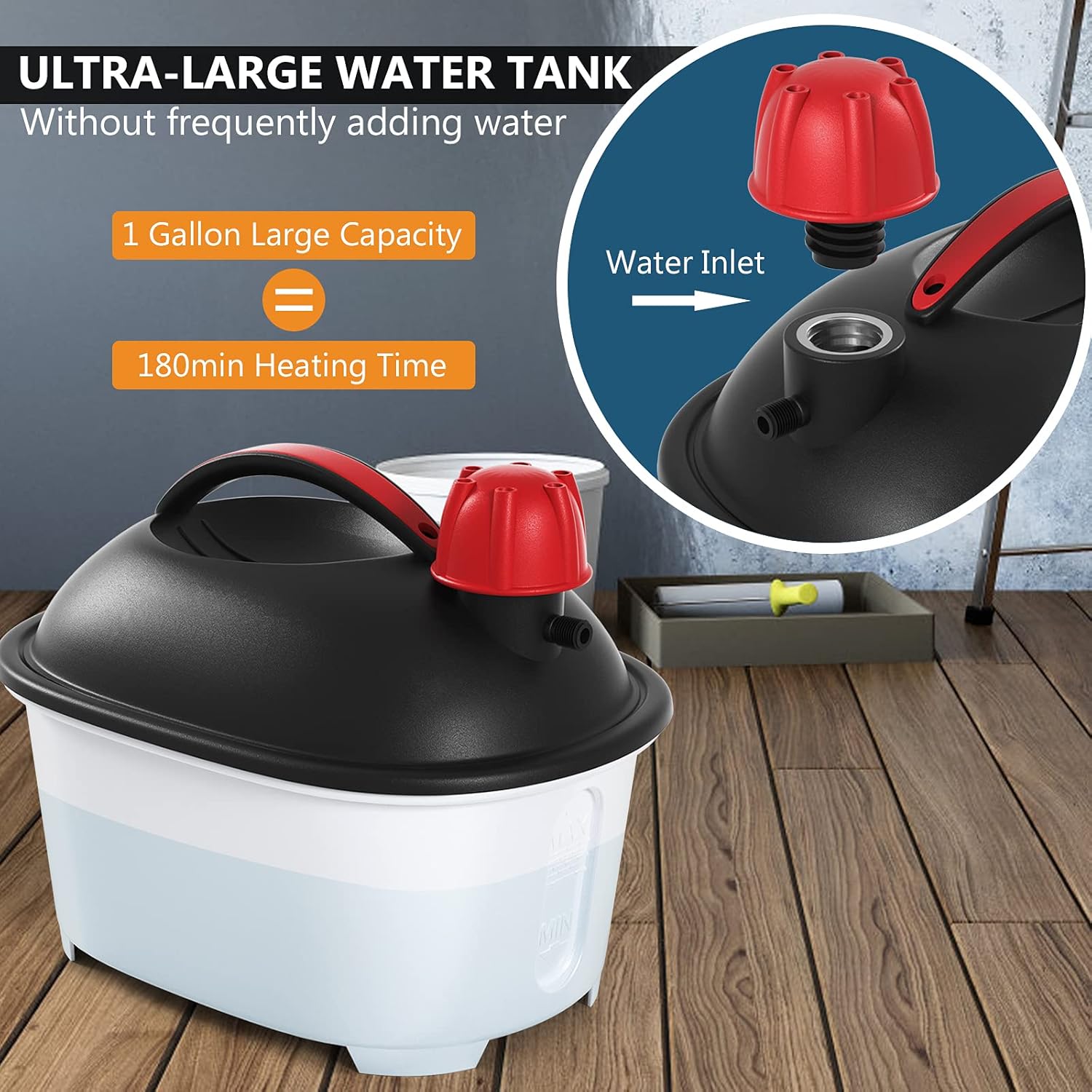 Wallpaper Steamer with 10FT Hose and Large Steam Plate D892683