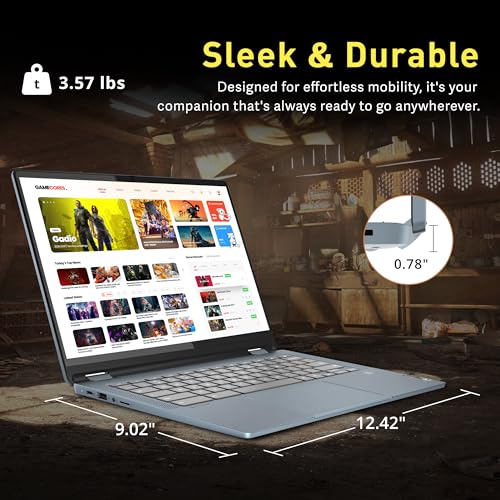 2-in-1 11.6" Touchscreen Chromebook, 4GB RAM, 64GB Storage W4282