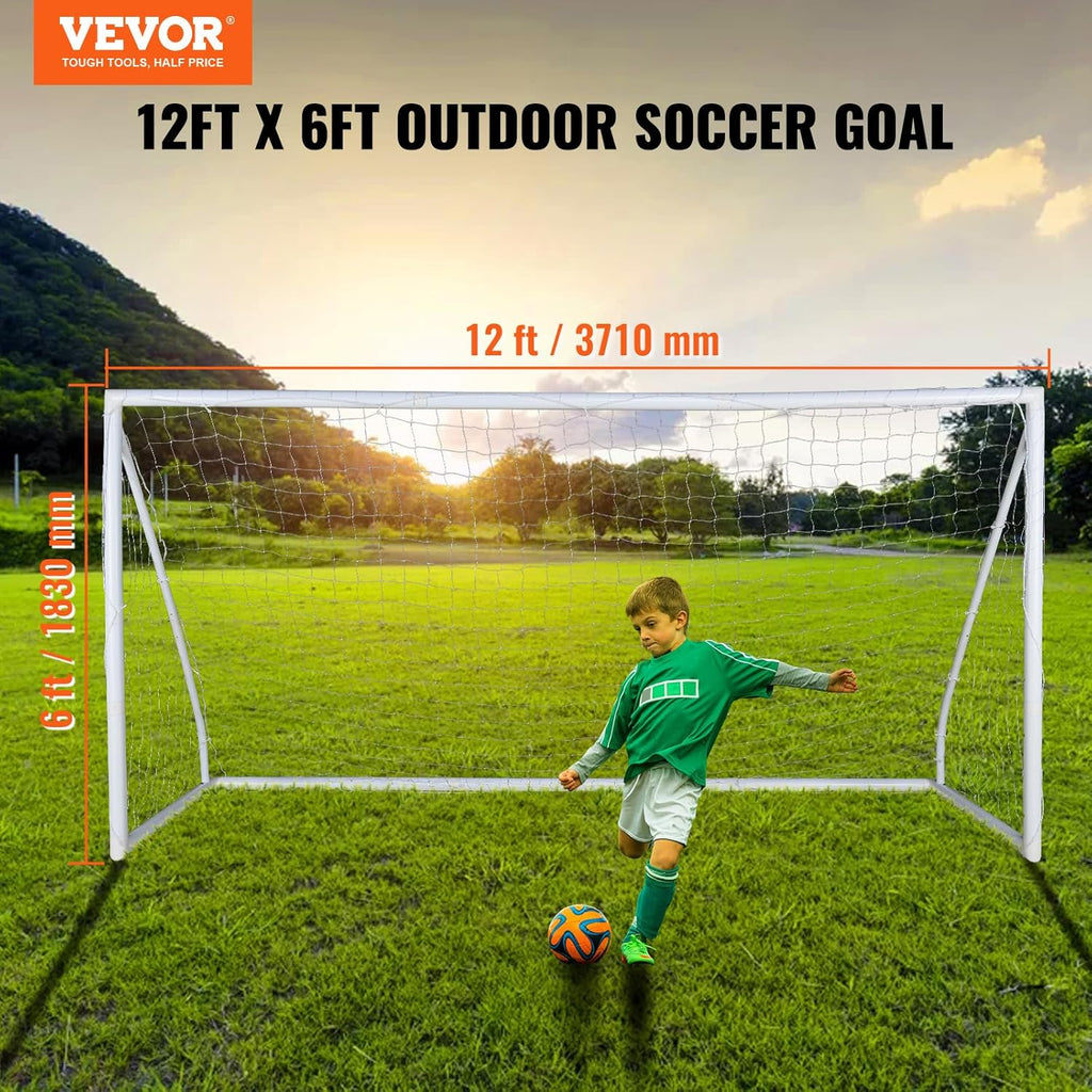 Portable Soccer Goal 12x6 ft with Carry Bag G673