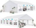 20x40 FT Party Tent Heavy Duty Wedding Canopy with White Large Roof, Detachable Sidewalls, and 3 Storage Bags, Outdoor Party Canopy for Wedding Parties, Outdoor Events, and Camping