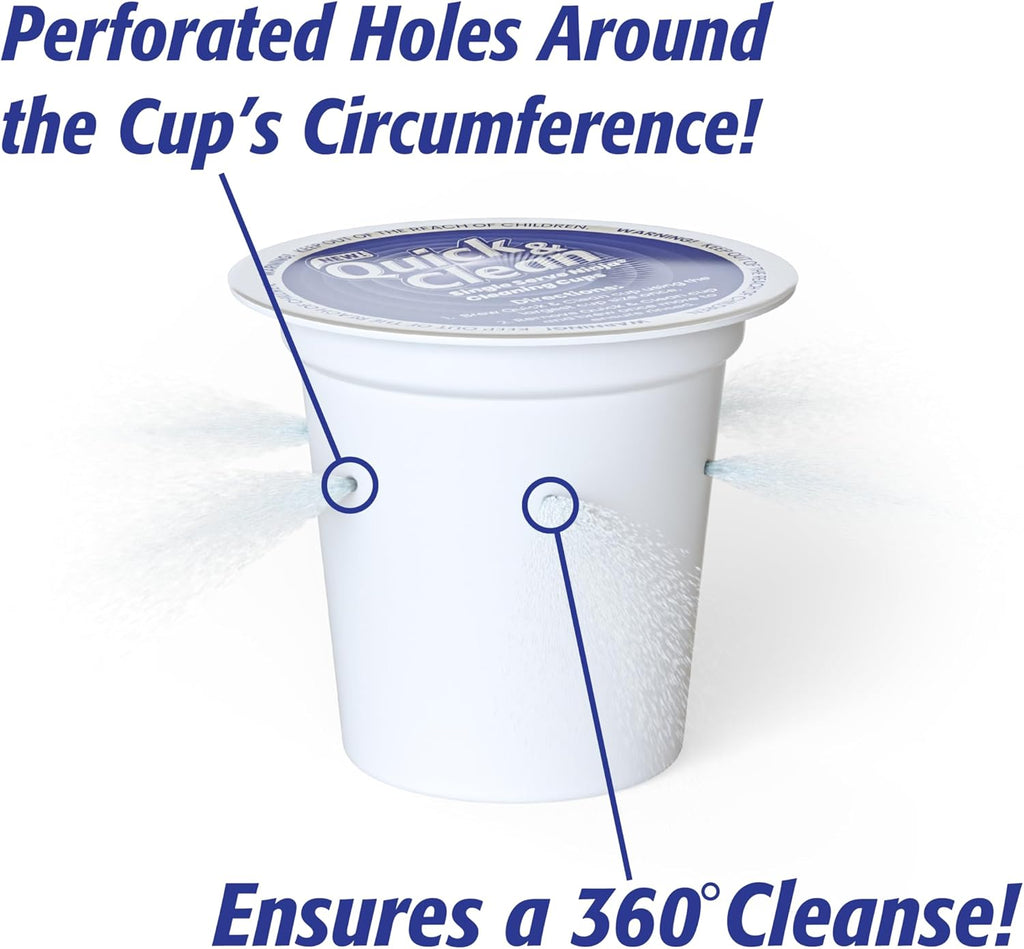 12-Pack Cleaning Pods for Single-Serve Coffee Machines, Removes Stains, Eco-Friendly V46412