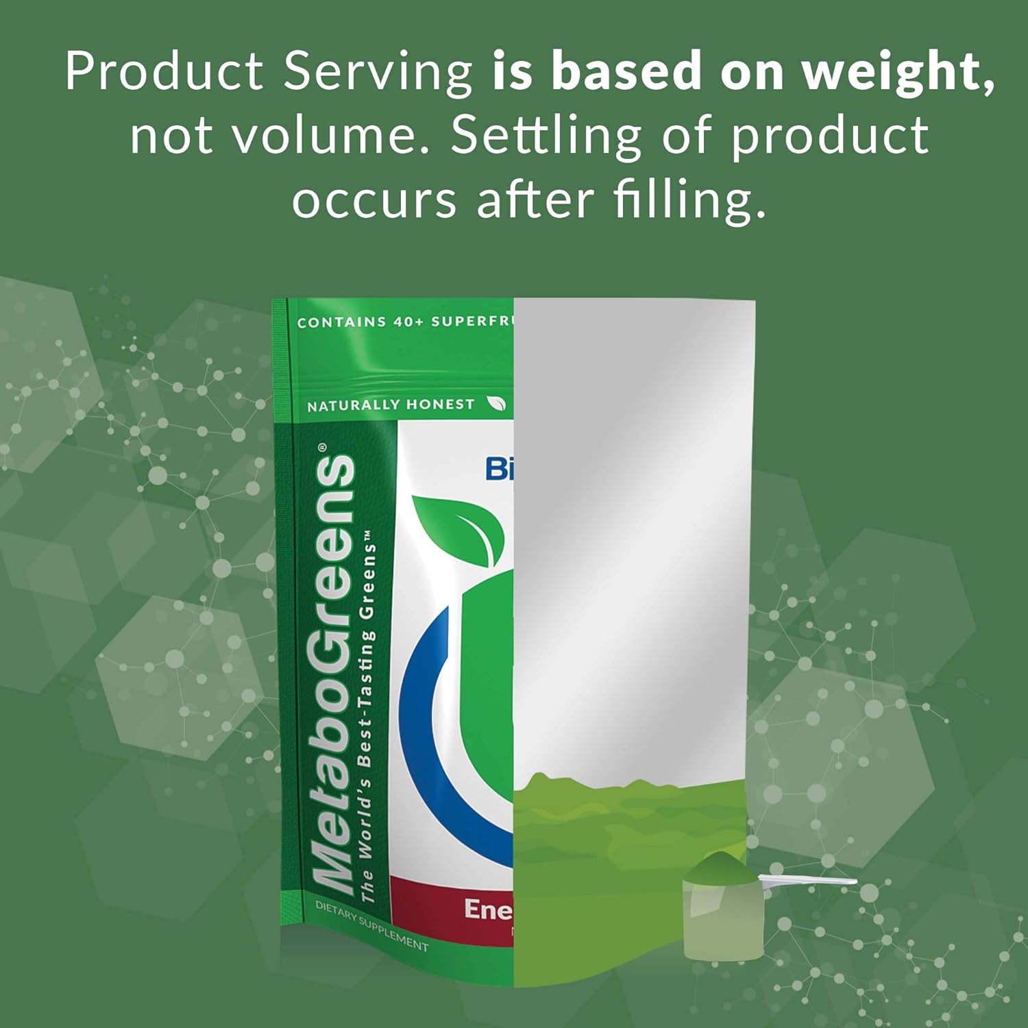 Superfood Greens Powder with Berry Flavor, 30 Servings R358