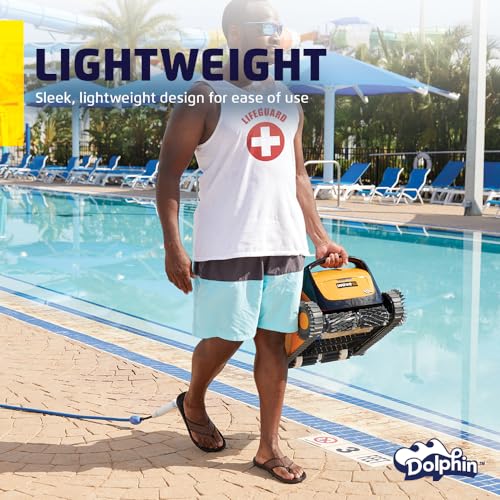 Automatic Robotic Pool Vacuum Cleaner with Remote Control and Caddy E87277
