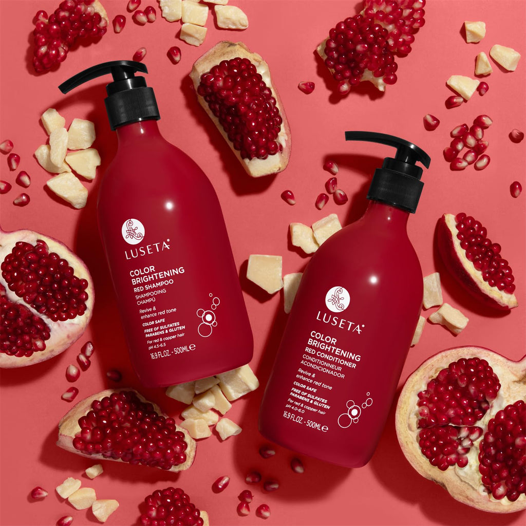 Red Shampoo and Conditioner Set for Color Treated Hair, Sulfate Free, 2 x 16.9oz W505