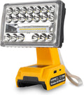 20V Light for Dewalt 20V Li-ion Battery,18W 2000LM for Dewalt light with Dual USB Port, 110° Pivoting Head, for Dewalt light 20V Max Led Work Light Floodlight Spotlight