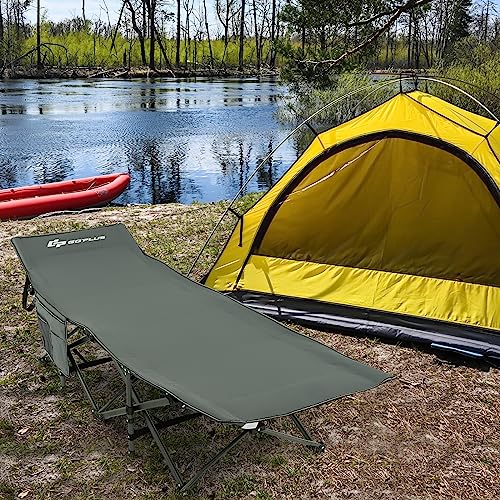 Folding Camping Cot for Adults with Carry Bag, Heavy Duty Portable Bed D917292