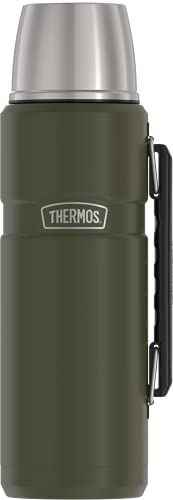 THERMOS Stainless King Vacuum-Insulated Beverage Bottle, 40 Ounce, Matte Stainless Steel