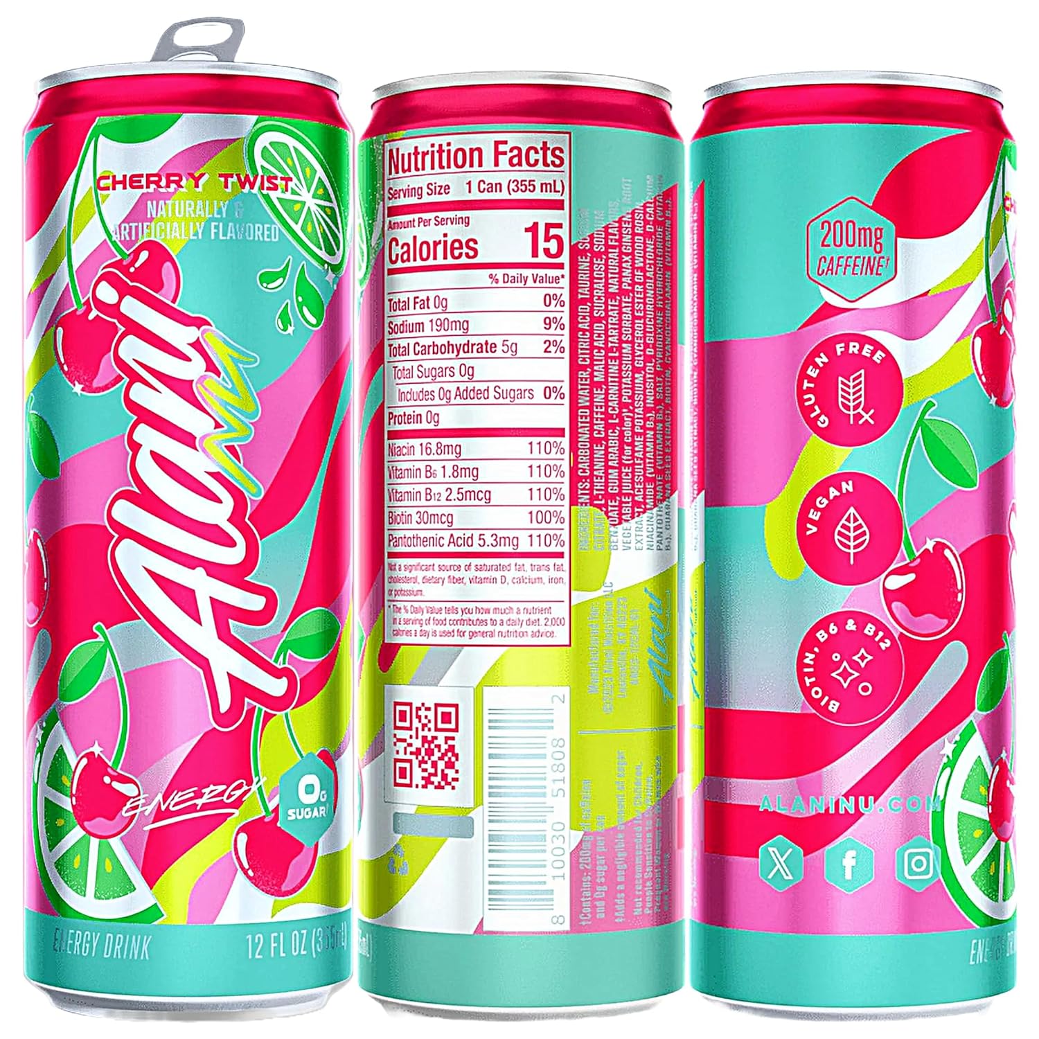 Energy Drink Variety Pack, 12 Fl Oz Cans of 6 Z858