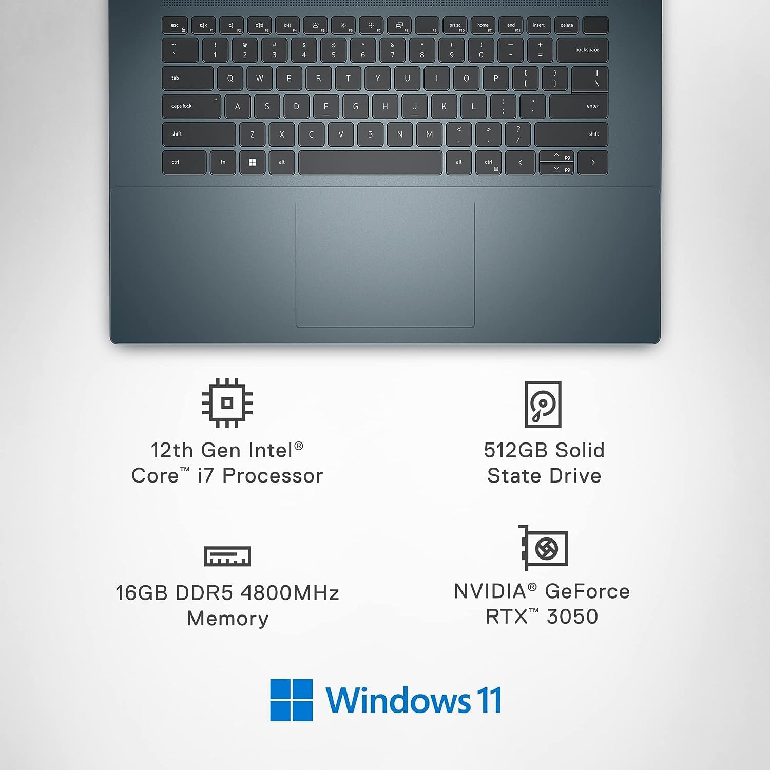 16" Laptop Intel i7 RTX 3050 16GB 512GB SSD N244